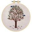 MAKE IT Embroidery Kit 15cm - BIRDS IN TREES