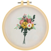 MAKE IT Embroidery Kit 15cm - FLOWER BUNCH