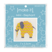 MAKE IT Mini Cross Stitch Kit - Elephant