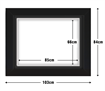 DIAMOND DOTZ - Aperture:85 X 66Cm Black/Black - inside frame:96 x 77cm