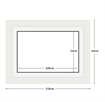 DIAMOND DOTZ - Aperture:100 X 56Cm White/White - inside frame:110 x 66cm