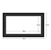 DIAMOND DOTZ - Aperture:86 X 37Cm Black/Black - inside frame:96 x 47cm