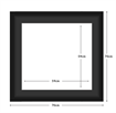 DIAMOND DOTZ - Aperture:59 X 59Cm Black/Black - inside frame:70 x 70cm