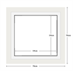 DIAMOND DOTZ - Aperture:59 X 59Cm White/Whiteinside frame:70 x 70cm