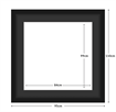 DIAMOND DOTZ - Aperture:84X 99Cm Black/Black - inside frame:95 x 110cm