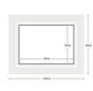 DIAMOND DOTZ - Aperture:99 X 49Cm White/Whiteinside frame:110 x 60cm