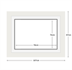 DIAMOND DOTZ - Aperture:96 X 76Cm White/White - inside frame:107 x 87cm