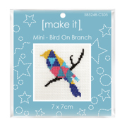 MAKE IT Mini Cross Stitch Kit - Bird on Branch