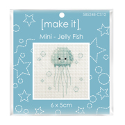 MAKE IT Mini Cross Stitch Kit - Jelly Fish
