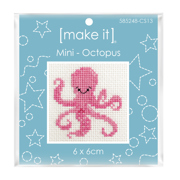MAKE IT Mini Cross Stitch Kit - Octopus