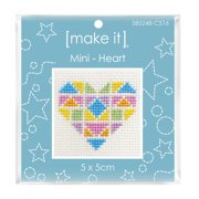 MAKE IT Mini Cross Stitch Kit - Heart