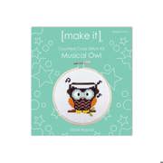 MAKE IT Cross Stitch Kit 10cm - Musical Owl