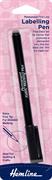 HEMLINE HANGSELL - Permanent Fine Line Labelling Pen - black