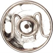 HEMLINE HANGSELL - Sew-On Snap Fastenerseners, 15mm (4 Sets) - nickel