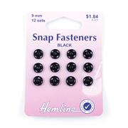 HEMLINE HANGSELL - Sew-On Snap Fastenerseners - black