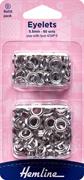 HEMLINE HANGSELL - Eyelets Refill Pack Nickel - 5.5mm 
