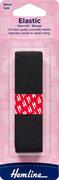 HEMLINE HANGSELL - Elastic Non Roll Woven 25mm x 1m - black