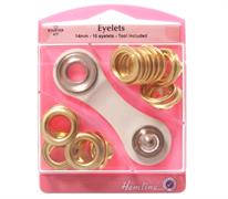 Eyelets starter 10 piece kit, gold