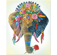 DIAMOND DOTZ - Bohemian Elephant - 51 x 41cm