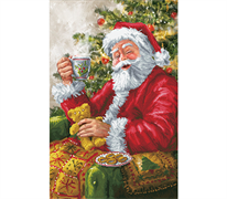 DIAMOND DOTZ - Santa's Cuppa - 52  x 80cm (20.5 x 31.5in)