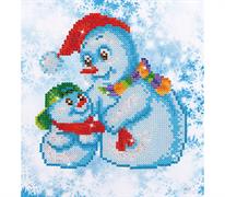 DIAMOND DOTZ - Snow Family - 23 x 25cm (9 x 9.8in)