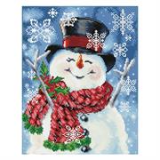 DIAMOND DOTZ - Joyful Jolly Snowman - 45.5 x 35.5cm