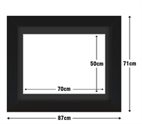 Frame with Framing Mat Board DDF22.B700X500MB