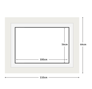 DIAMOND DOTZ - Aperture:100 X 56Cm White/White