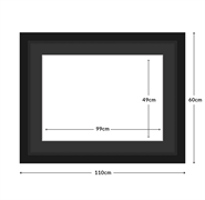 DIAMOND DOTZ - Aperture:99 X 49Cm Black/Black