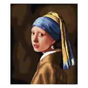 DIAMOND DOTZ - Masterclass Girl with The Pearl Earring (Apres Vermeer) - 59 x 49cm