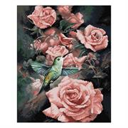 DIAMOND DOTZ - Masterclass Roses & Hummingbird - 50 x 40cm