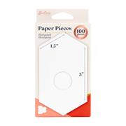 Sew Easy Paper Pieces Pre Cut - Elongated Hexagon 1.5 Inch