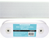 Elastic High-Density Non-Roll - 32mm White