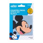 Disney Counted Cross Stitch Kit 10 x 10cm - Mickey