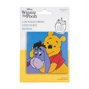 Disney Counted Cross Stitch Kit 10 x 10cm - Pooh & Eeyore