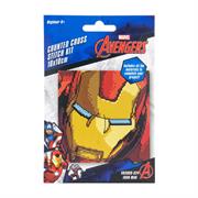 Avengers Counted Cross Stitch Kit 10 x 10cm - Iron Man