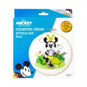 Disney Counted Cross Stitch Kit 15cm round - Minnie