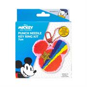Disney Punch Needle Keyring 7cm - Mickey Ears Star