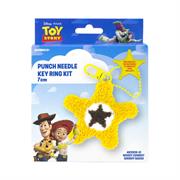 Disney Punch Needle Keyring 7cm - Woody Cowboy Badge