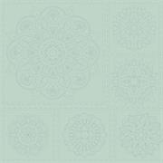 Sashiko Panel - Linen/Cotton 137 x 50cm Mandala Cloud