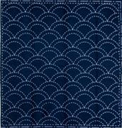 DARUMA - Sashiko Printed Cloth Blue - Clam Shell