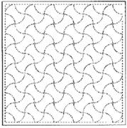 DARUMA - Sashiko Printed Cloth White - Apple Core