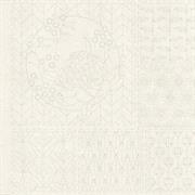 Sashiko Panel - Linen/Cotton 137 x 50cm Botanical Natural