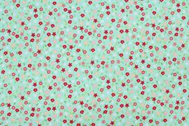 Riley Blake Printed Cotton - Allover Floral Aqua 112cm