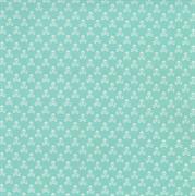 Skulls Printed Cotton - Aqua