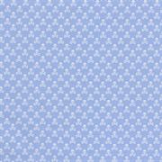 Skulls Printed Cotton - Light Blue