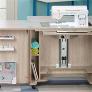 TAILORMADE GE6 Electric Sewing Cabinet - Grey Oak (Fully Assembled)