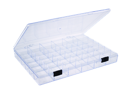 Stackable 3-Pack Storage Organiser Box with 36 Spaces