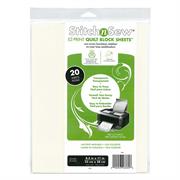 THERMOWEB - StitchnSew EZ-Print Quilt Block Sheets 8.5 x 11in. (22 x 28cm) 20 sheets