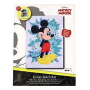 SEW EASY NEEDLECRAFT -  25cm x 35cm No Count Cross Stitch Kit - Mickey Foliage